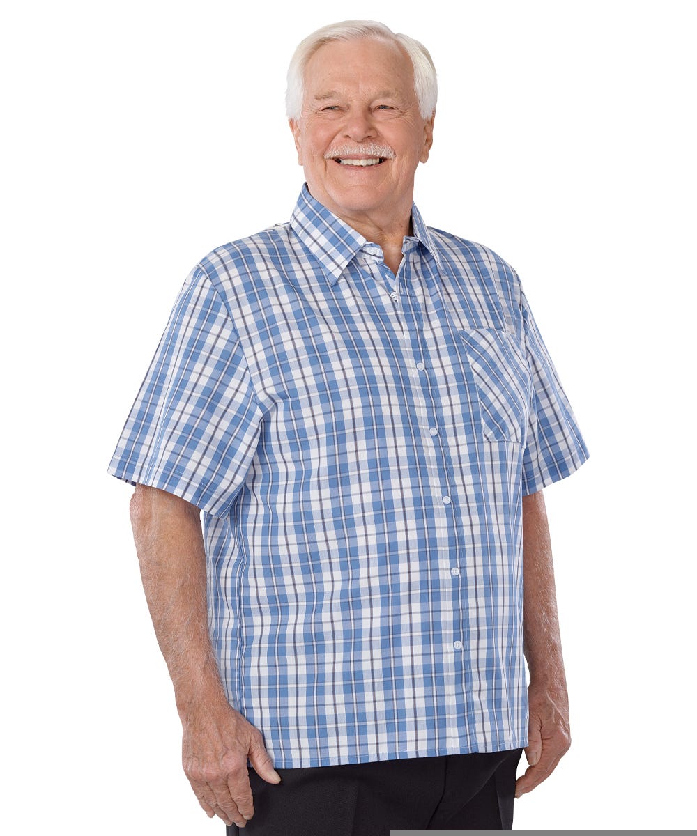 Men's Open Back Short Sleeve Shirt