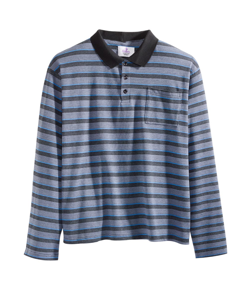 Mens Adaptive Polo Shirt Top - Adaptive Golf Shirt