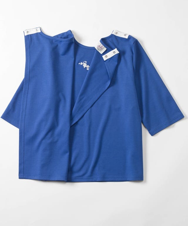 Women's Embroidered Adaptive 3/4 Sleeve Top - Clearance
