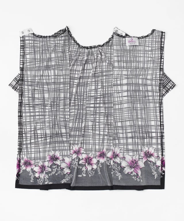 Women's Open Back Top with Pearl Neckline