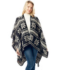 Reversible Snowflake Pattern Ruana