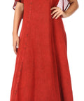 Sakkas Niam Women's Maxi Capelet Long Dress Celtic Medieval Renaissance Adjustable - Buy One Get One