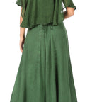 Sakkas Niam Women's Maxi Capelet Long Dress Celtic Medieval Renaissance Adjustable - Buy One Get One