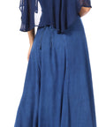 Sakkas Niam Women's Maxi Capelet Long Dress Celtic Medieval Renaissance Adjustable - Buy One Get One