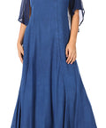 Sakkas Niam Women's Maxi Capelet Long Dress Celtic Medieval Renaissance Adjustable - Buy One Get One