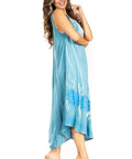 Sakkas Starlight Fourth Women's Tie Dye Caftan Tank Dress/Cover Up  Beach Kaftan