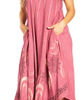 Sakkas Starlight Fourth Women's Tie Dye Caftan Tank Dress/Cover Up  Beach Kaftan