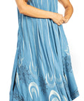 Sakkas Starlight Fourth Women's Tie Dye Caftan Tank Dress/Cover Up  Beach Kaftan