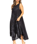 Sakkas Starlight Fourth Women's Tie Dye Caftan Tank Dress/Cover Up  Beach Kaftan