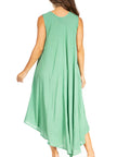Sakkas Starlight Fourth Women's Tie Dye Caftan Tank Dress/Cover Up  Beach Kaftan