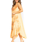 Sakkas Starlight Fourth Women's Tie Dye Caftan Tank Dress/Cover Up  Beach Kaftan