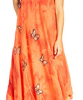 Sakkas Starlight Fourth Women's Tie Dye Caftan Tank Dress/Cover Up  Beach Kaftan