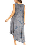 Sakkas Starlight Fourth Women's Tie Dye Caftan Tank Dress/Cover Up  Beach Kaftan