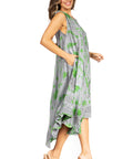 Sakkas Starlight Fourth Women's Tie Dye Caftan Tank Dress/Cover Up  Beach Kaftan