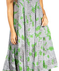 Sakkas Starlight Fourth Women's Tie Dye Caftan Tank Dress/Cover Up  Beach Kaftan