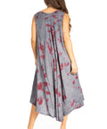 Sakkas Starlight Fourth Women's Tie Dye Caftan Tank Dress/Cover Up  Beach Kaftan