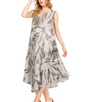 Sakkas Starlight Fourth Women's Tie Dye Caftan Tank Dress/Cover Up  Beach Kaftan