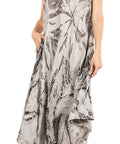 Sakkas Starlight Fourth Women's Tie Dye Caftan Tank Dress/Cover Up  Beach Kaftan
