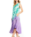 Sakkas Starlight Fourth Women's Tie Dye Caftan Tank Dress/Cover Up  Beach Kaftan