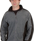 Adult Mens Two-Tone Anti-Pilling Performance Fleece Jacket - Various Color And Sizes