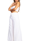Sakkas Samantha Women's Bandeau Tube Top & Wide leg Gaucho Pants Set Palazzo Boho