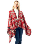 Reversible Snowflake Pattern Ruana
