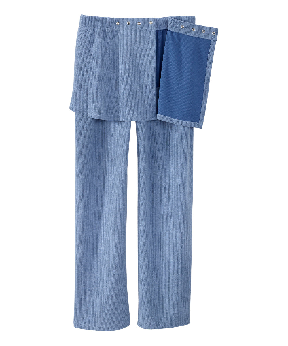 Women's Open Back Soft Ribbed Pants