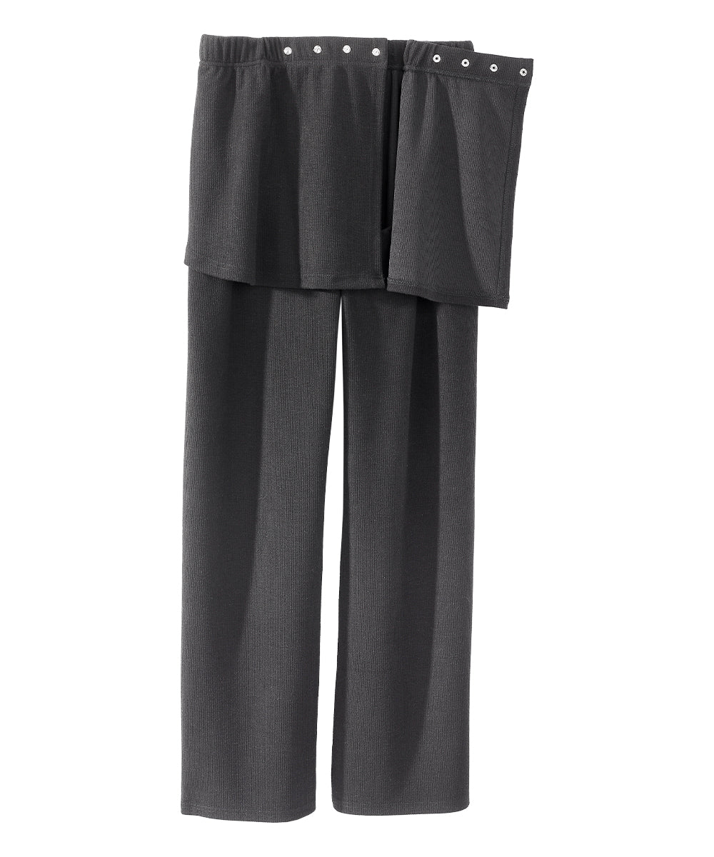 Women's Open Back Soft Ribbed Pants