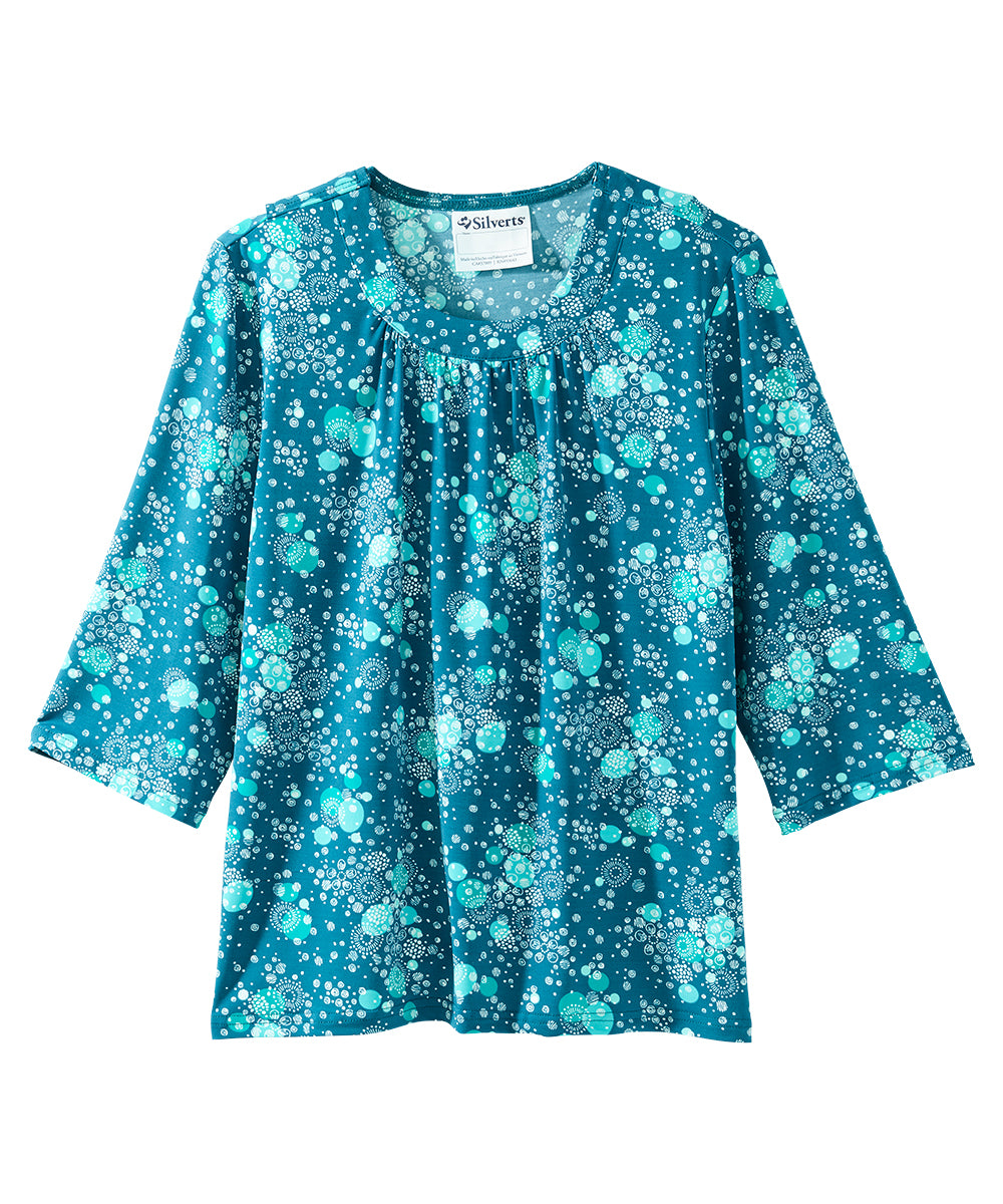 Women's Open Back Shirred Top