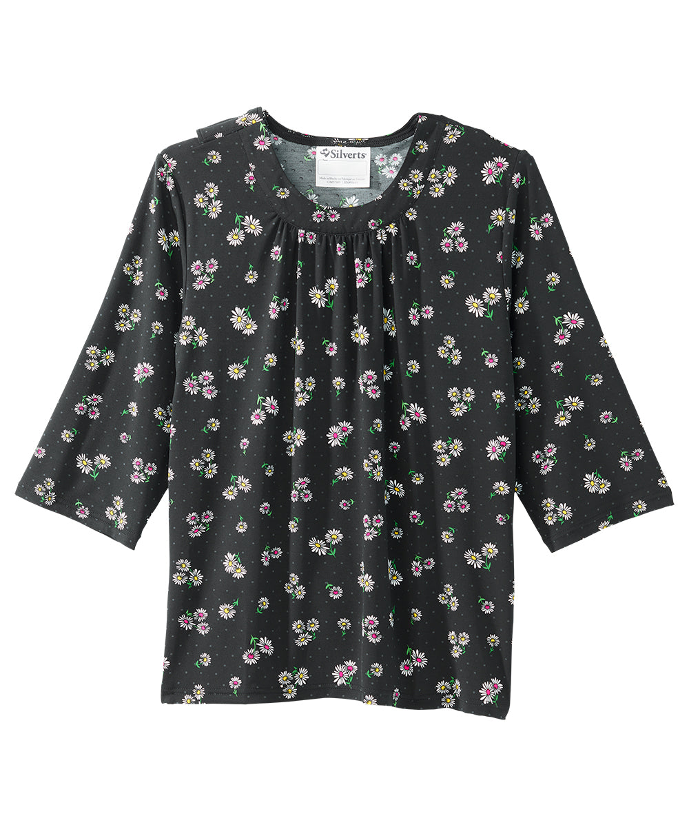 Women's Open Back Shirred Top