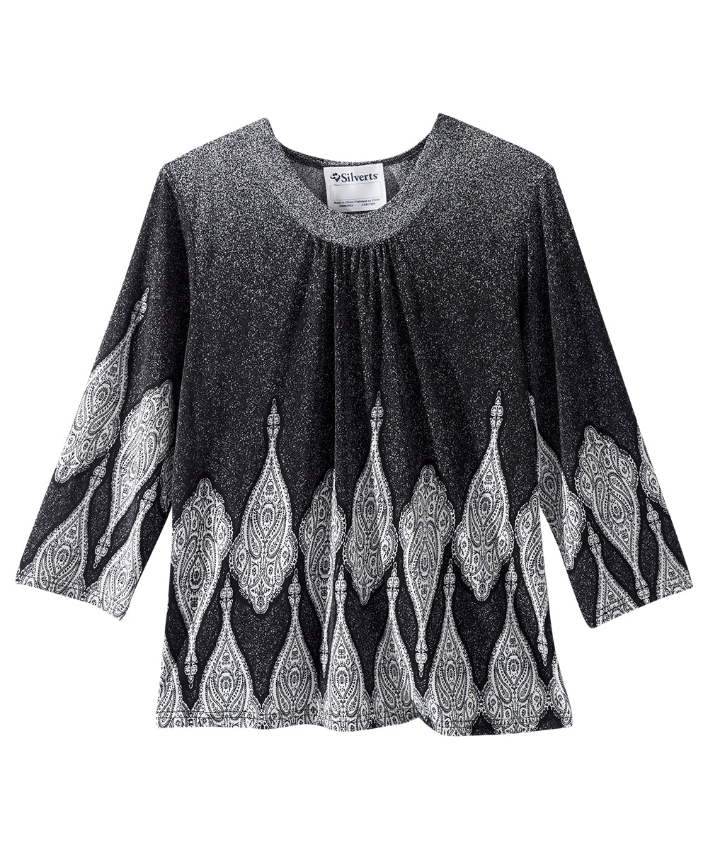 Women's Open Back Shirred Top