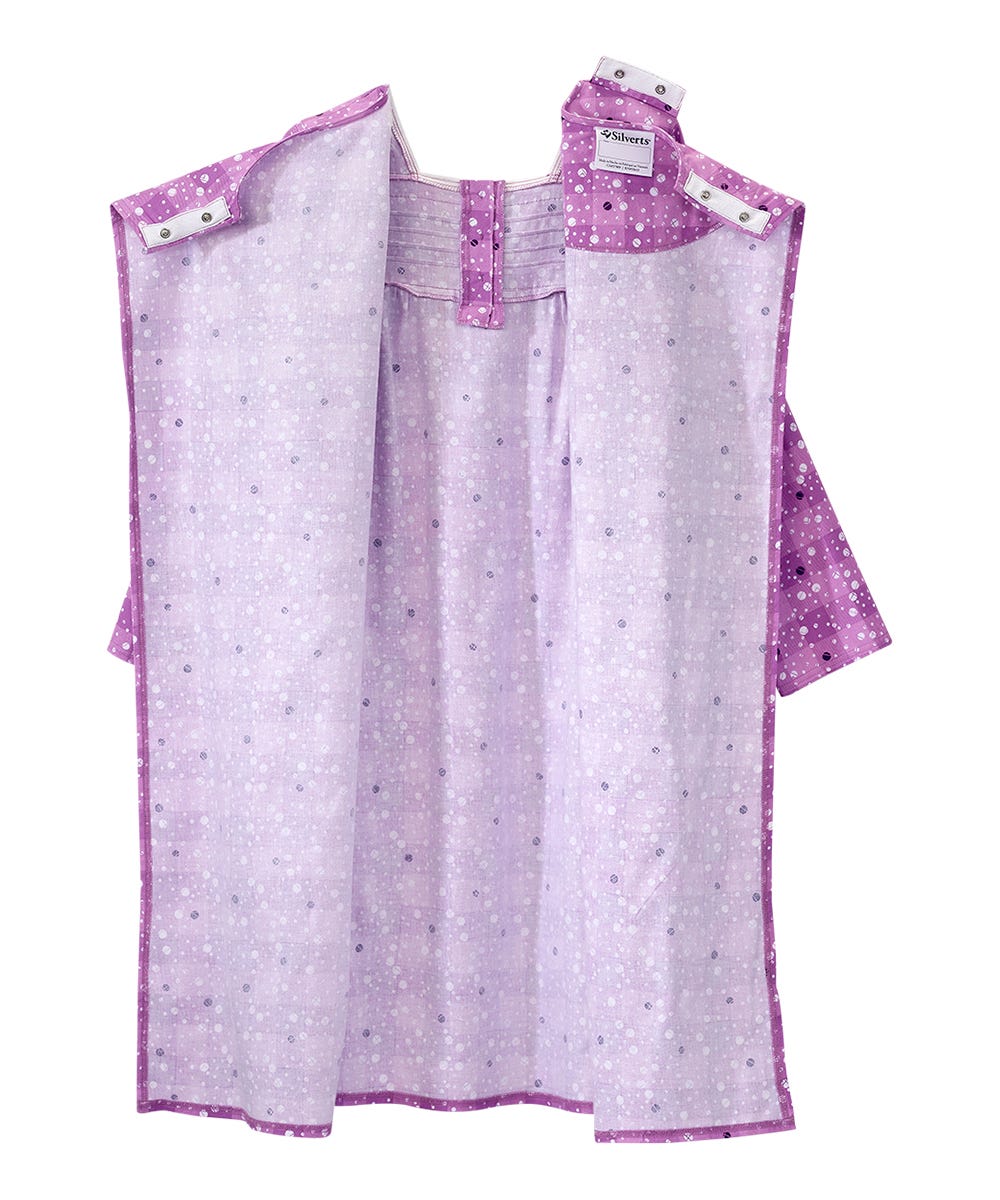 100% Cotton Flannel Hospital Gown with Snaps - Clearance