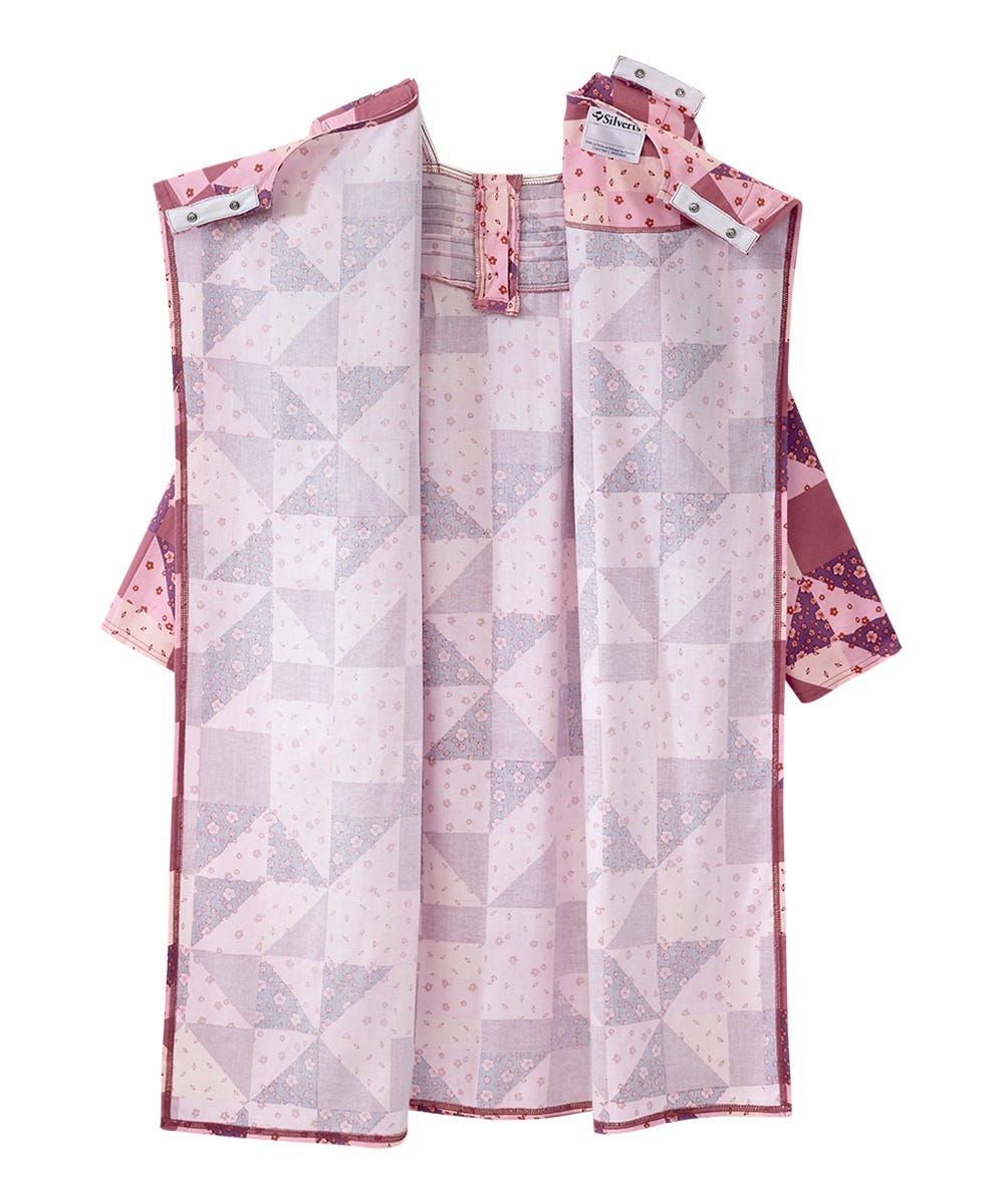 Women's No Peek Open Back Flannel Nightgown - Silverts 17