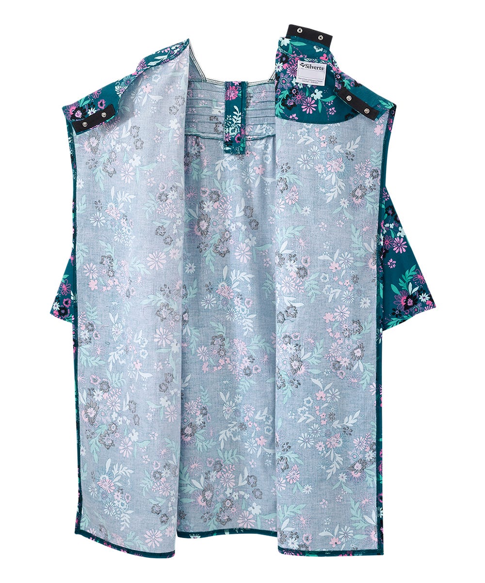 Women's No Peek Open Back Flannel Nightgown - Silverts 54