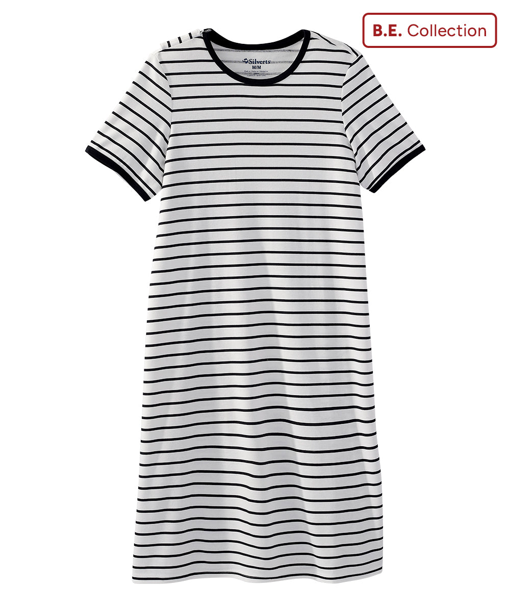 Women's Open Back T-Shirt Dress Black Women's Open Back T-Shirt Dress Black