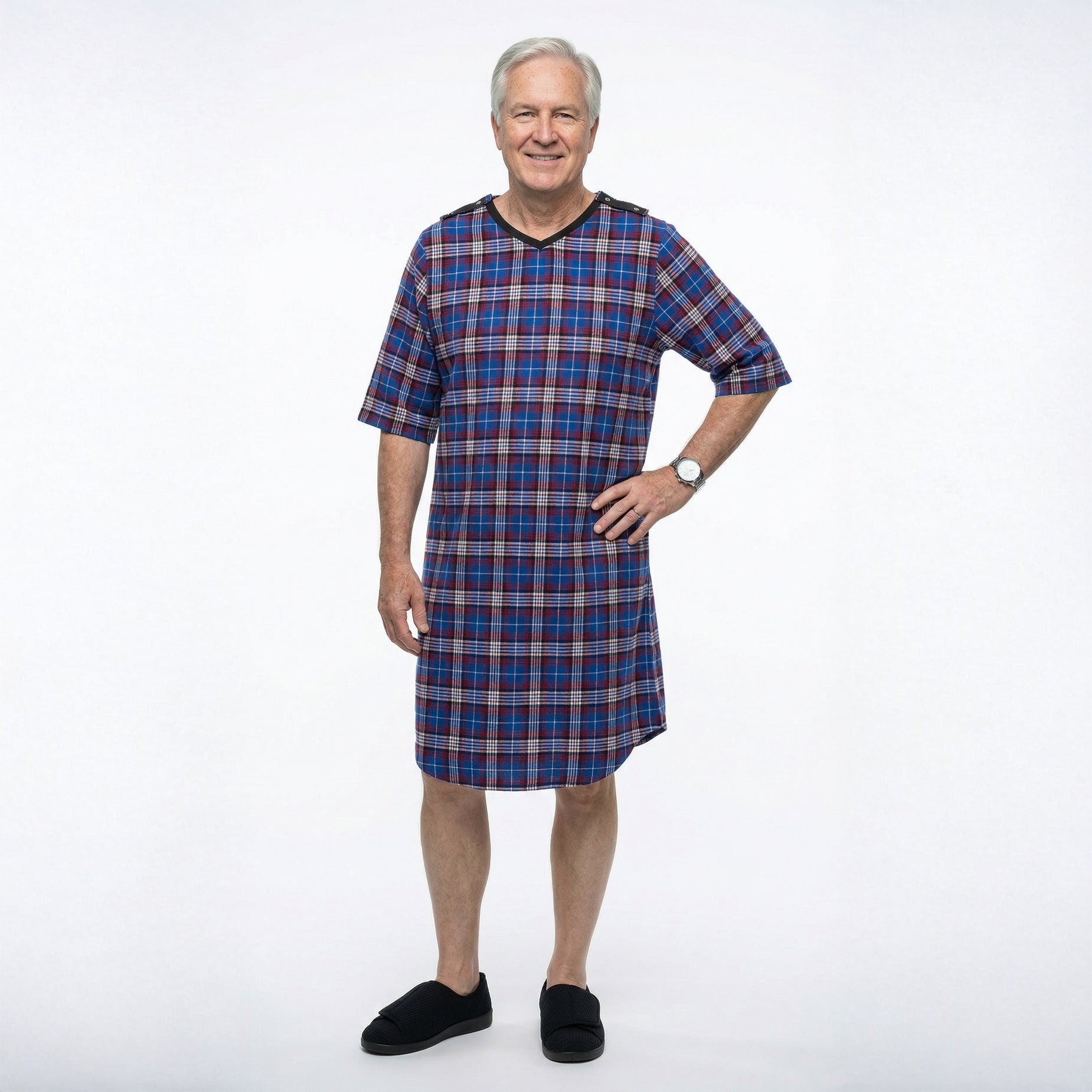 Men's Flannel Hospital & Home Care Gown