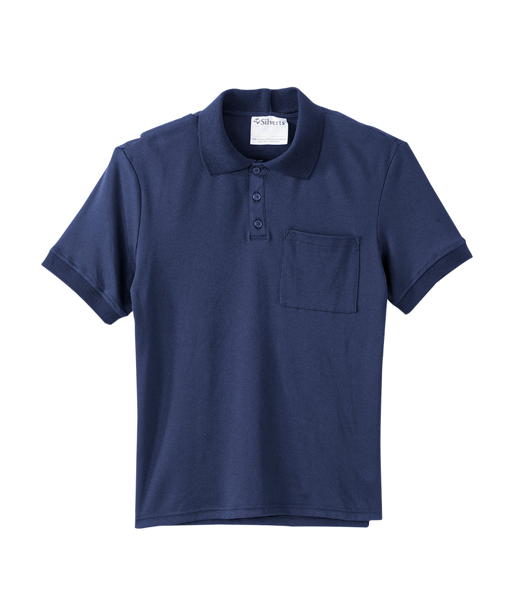 Men's Classic Open Back Short Sleeve Polo Shirt