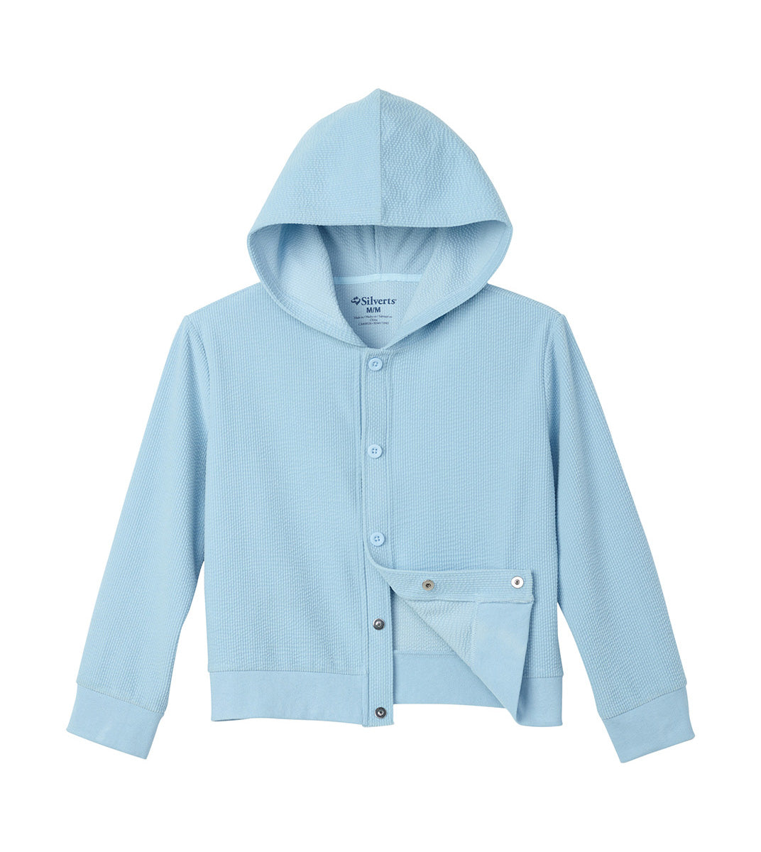 Women's Soft Corduroy Rib Magnetic Button Hoodie