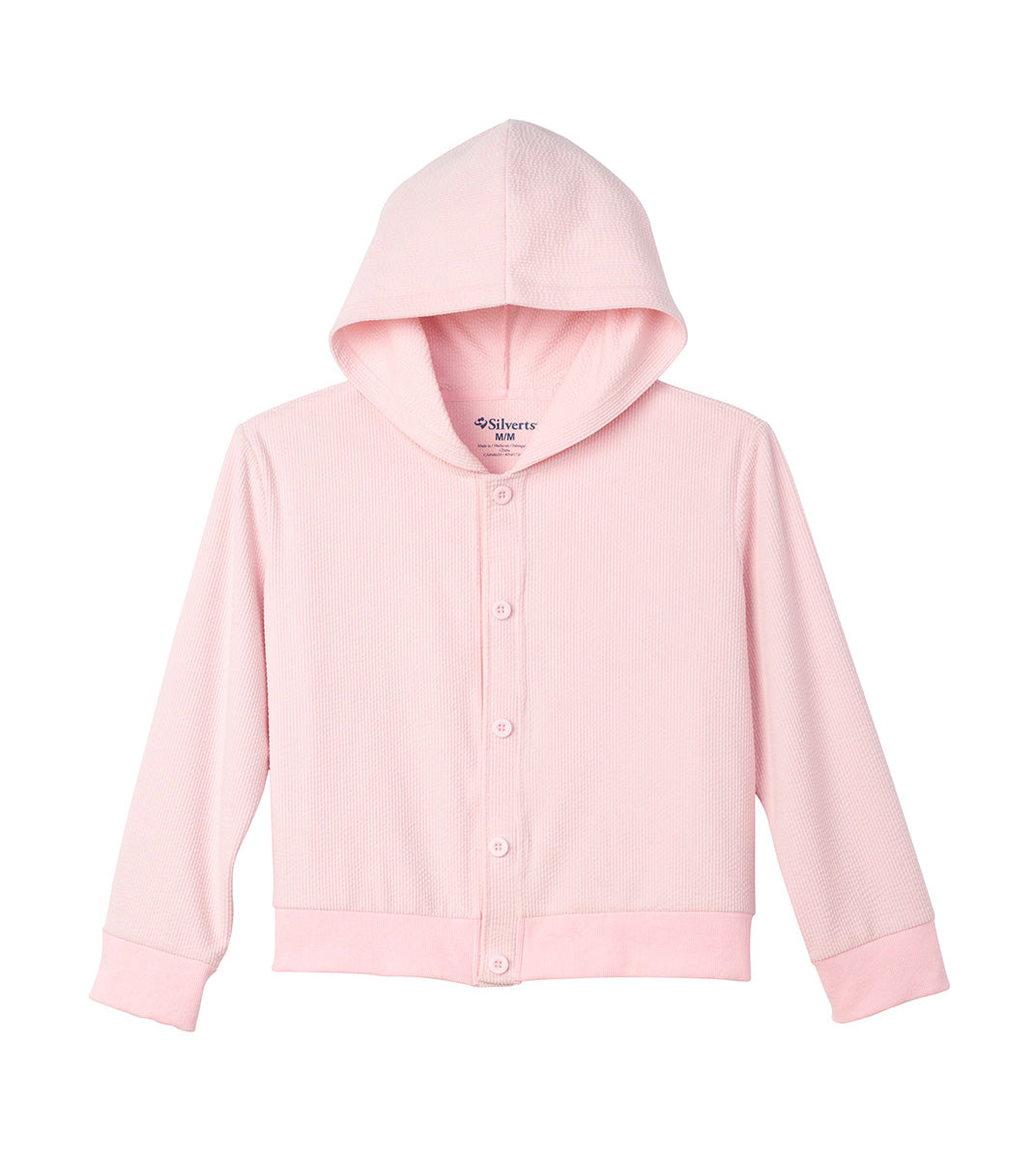 Women's Soft Corduroy Rib Magnetic Button Hoodie