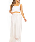 Sakkas Ivy Second Women's Maxi Boho Elastic Waist Embroidered A Line Long Skirt