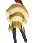 Sakkas Adalwin Second TieDye Desert Sun Circle Ponch Tunic Top Blouse W/Embroidery