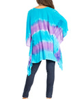 Sakkas Adalwin Second TieDye Desert Sun Circle Ponch Tunic Top Blouse W/Embroidery