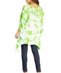 Sakkas Adalwin Second TieDye Desert Sun Circle Ponch Tunic Top Blouse W/Embroidery