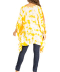 Sakkas Adalwin Second TieDye Desert Sun Circle Ponch Tunic Top Blouse W/Embroidery