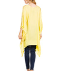 Sakkas Adalwin Third Tie Dye Desert Sun Circle Ponch Tunic Top Blouse W/Embroidery