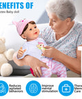 22 inch - Lifelike Reborn Baby Dolls for Seniors with Dementia -Therapy Doll - Soft Body Realistic Newborn - Alzheimer's Activity for Adults - Patients Nursing Home - Gifts for Elderly - Anxiety relief