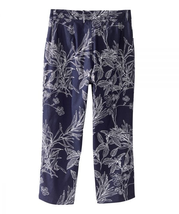 Women's Self Dressing Capris with Magnetic Front Fly