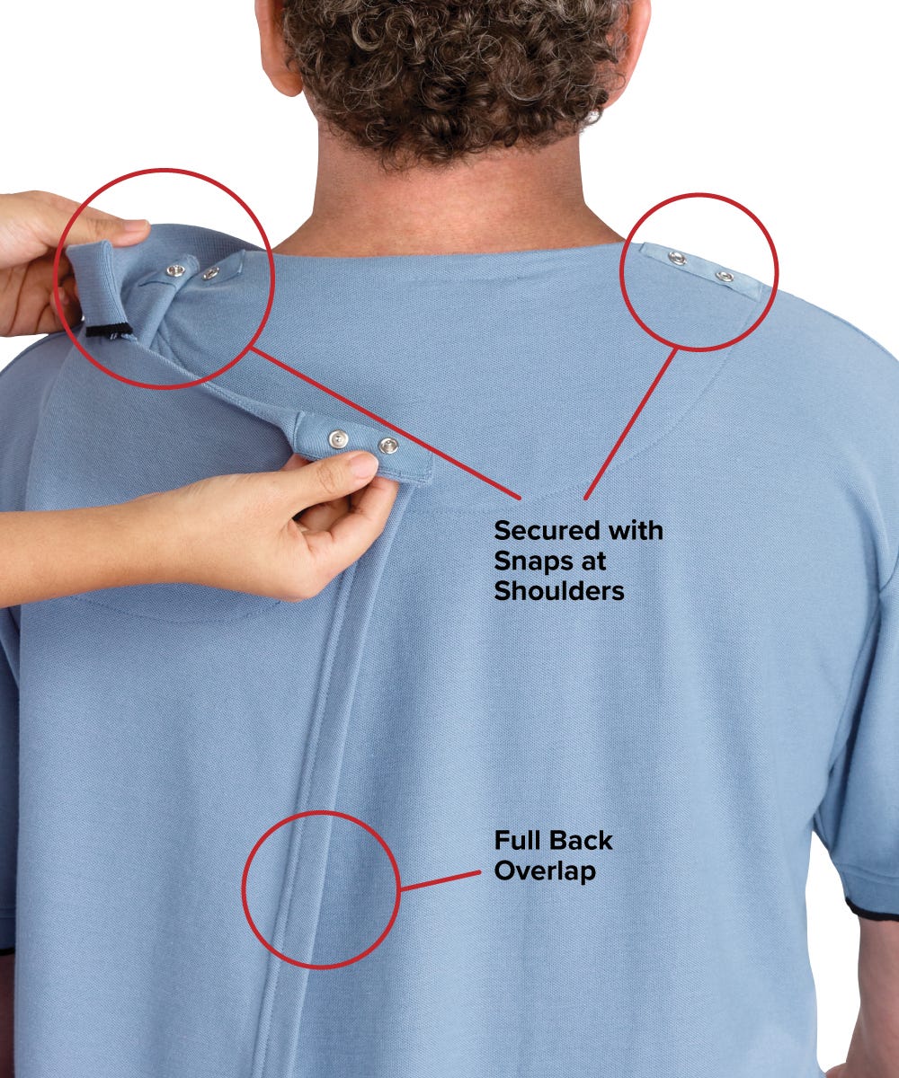 Handsome Adaptive Polo Shirt Tops - Clearance