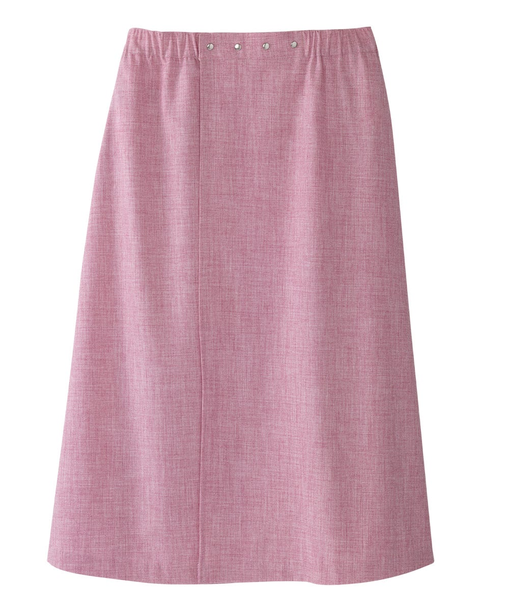 Women's Adaptive Open Back Embroidered Linen Skirt