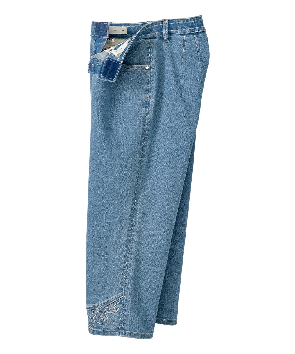Women's Magnetic Front Fly Denim Capris